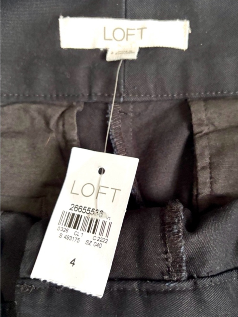 LOFT Riviera Tailored Shorts Black Size 4 NWT Preppy Summer Career - Picture 4 of 6